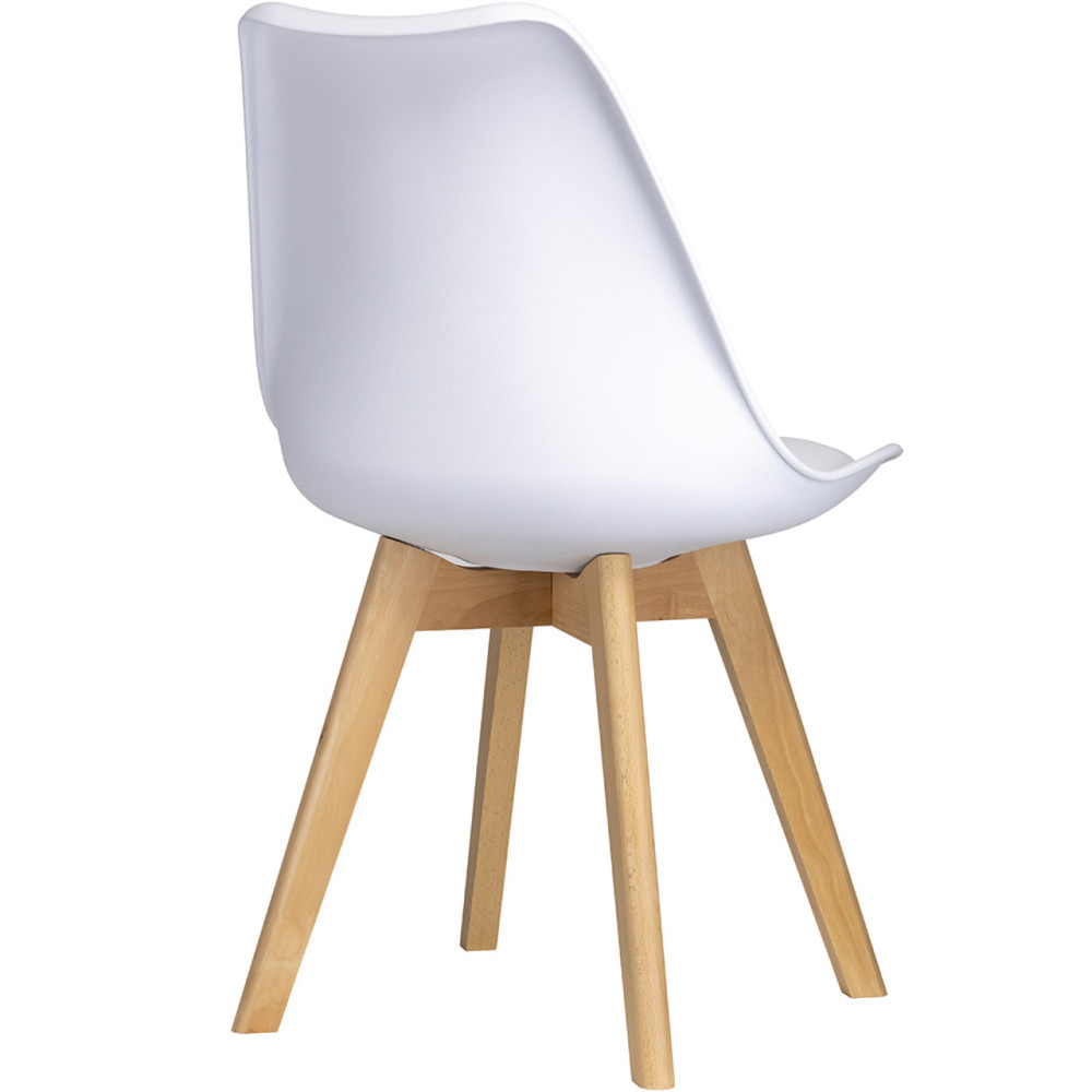 Комплект стульев в кухню Doros Бин (2 шт.) 49х43х84 см Белый (DRS-011397) Днепр - изображение 3