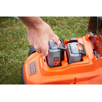 Газонокосарка Black&amp;Decker BCMW3318 18V, 2x2.5Ah, ширина косіння 32 см (BCMW3318L2) Вінниця - фото 10