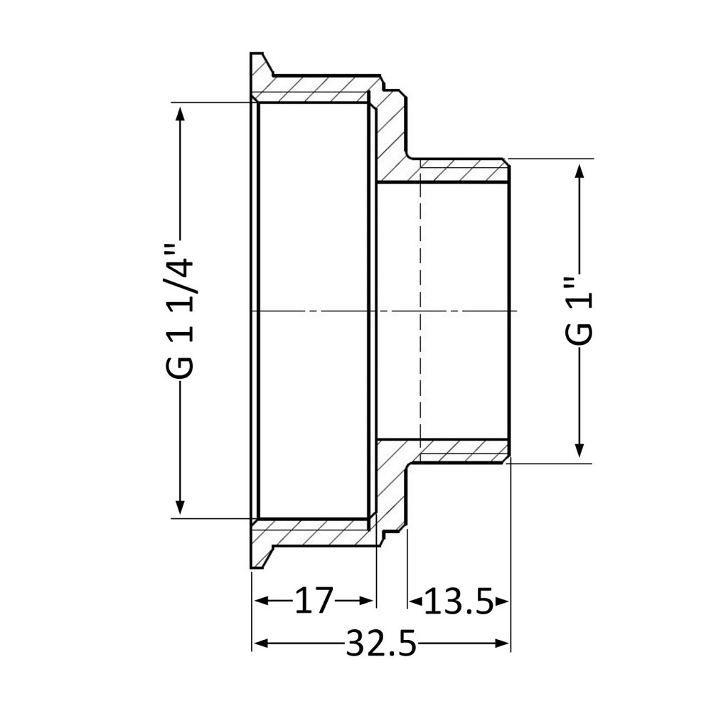 Перехідник Thermo Alliance Standart 1 1/4"х1" ВН SD4093225 Київ - фото 2