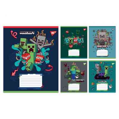 Тетрадь Yes Minecraft Heroes А5 24 листа клетка (767581) Винница