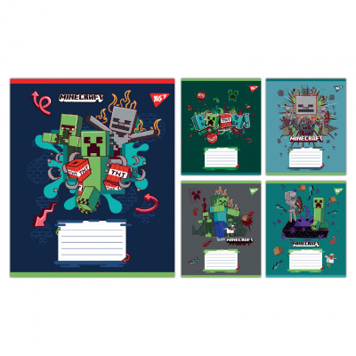 Зошит Yes Minecraft Heroes А5 24 аркушів клітинка (767581) Вінниця - фото 1