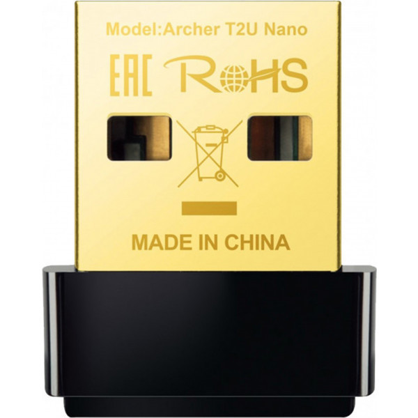 Адаптер WiFi TP-Link Archer T2U Nano, AC600 Nano Wi-Fi USB Adapter,433Mbps at 5GHz + 200Mbps at 2.4G (Archer Київ - фото 1