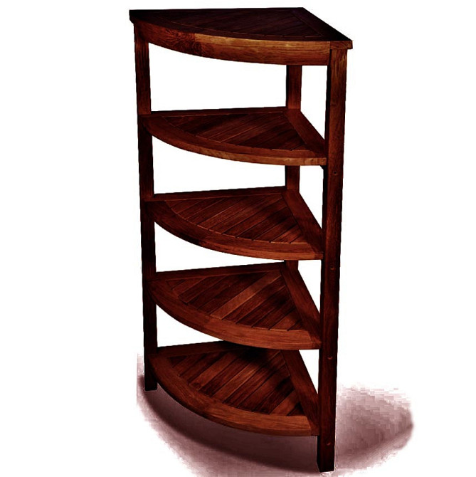 Стеллаж угловой для ванной 