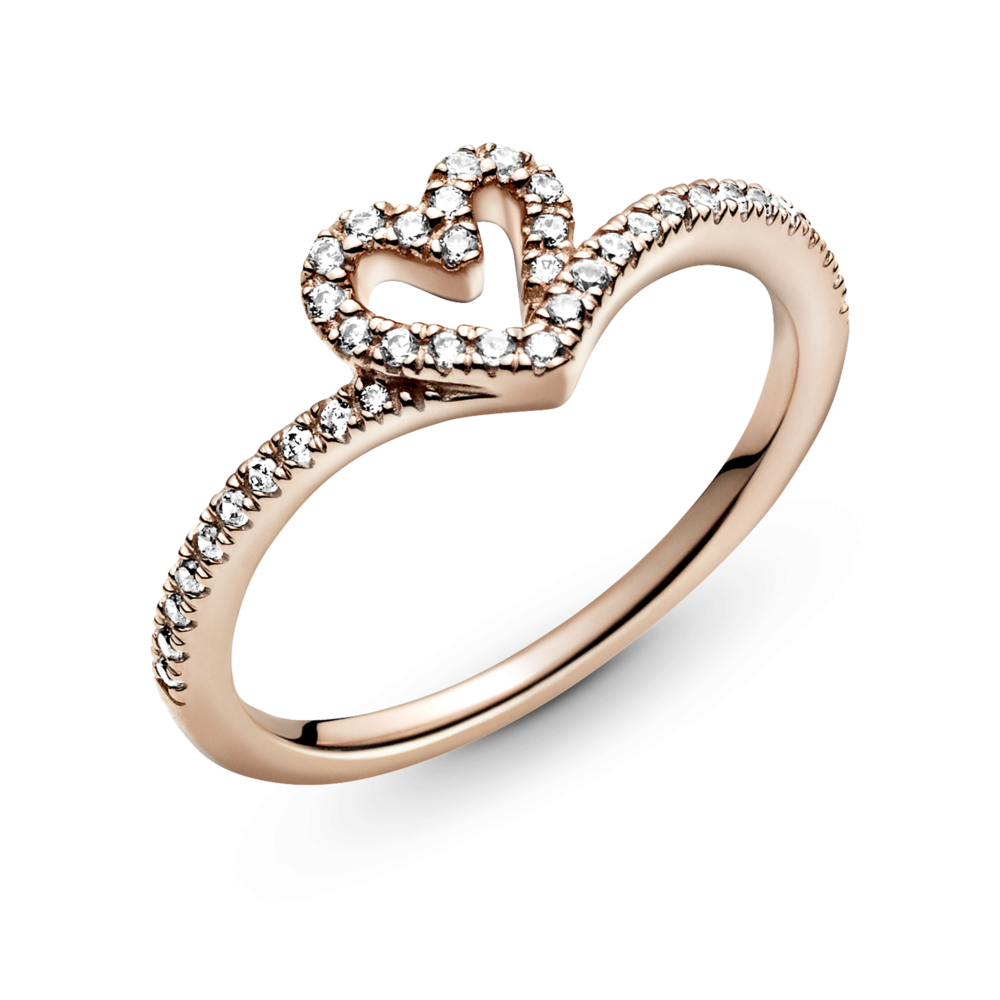 Срібна каблучка   "Блискуче серце" 189302C01 MasterSem Київ - фото 2