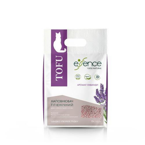 Наповнювач для котячого туалету Essence з тофу, з ароматом лаванди, 6 л Київ - фото 3