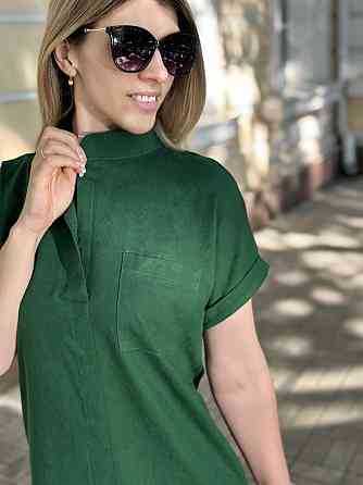 Жіноча лляна сукня літня "Avrora" оптом та по дропшипінгу | Норма 42-44, Смарагдовий Київ