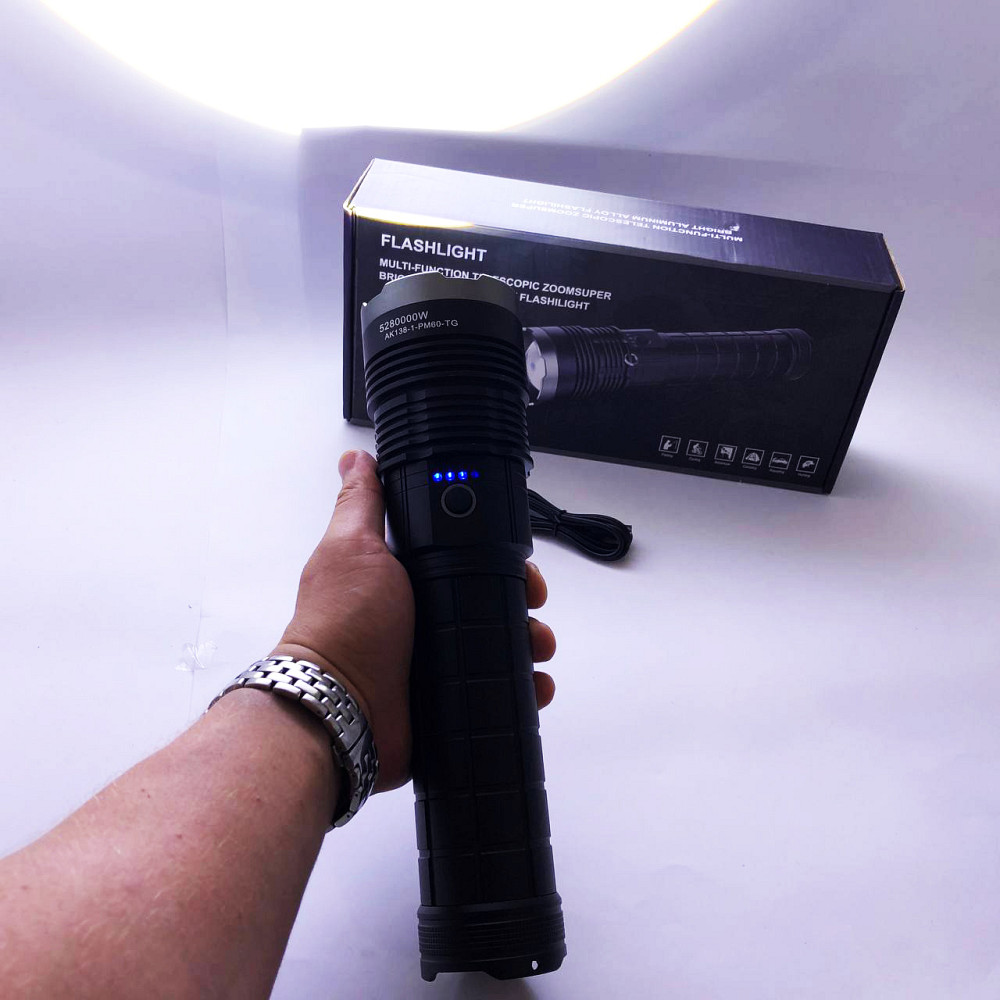 Ліхтар портативний переносний, Невеликий ручний ліхтар, Тактичний ліхтар ручний LED із зарядкою BA-34 Львів - фото 17