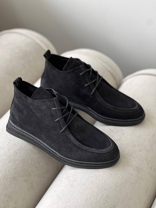 Arcoboletto Черевики жіночі Arcoboletto чорні натуральна замша висота 9см підошва 2/2.5см розмі Коломыя - изображение 1