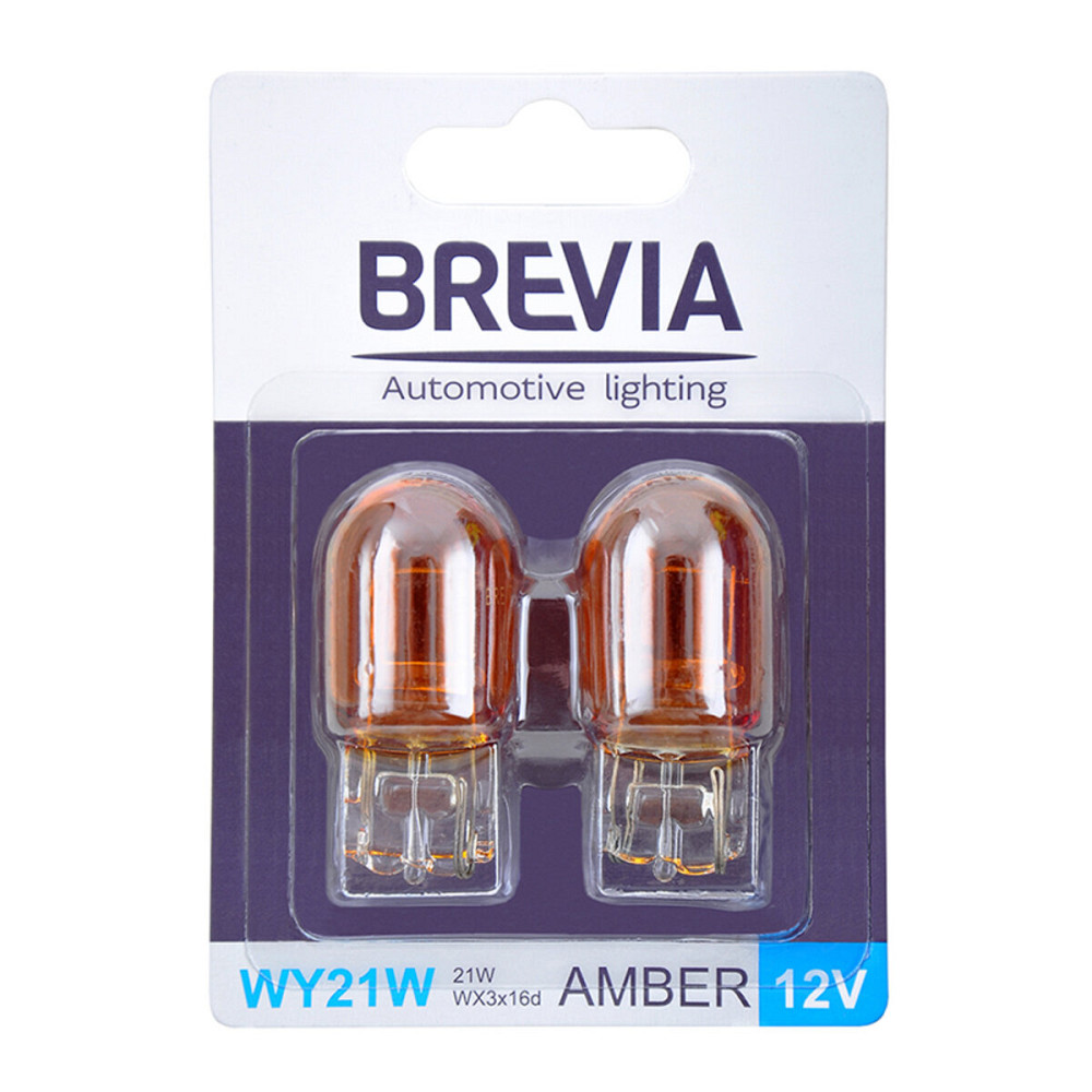 Лампа розжарювання Brevia WY21W 12V 21W WX3x16d AMBER B2, 2шт Киев - изображение 1
