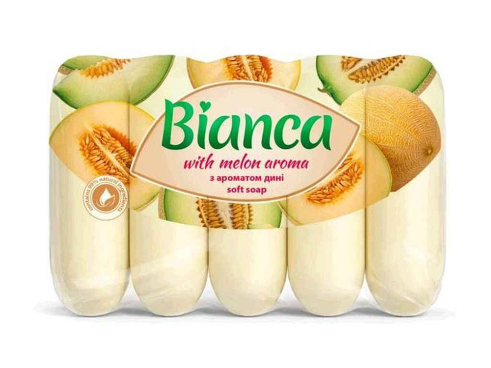 Мыло туалетное С ароматом Дини 5шт*70г (экопак) ТМ BIANCA Киев - изображение 1