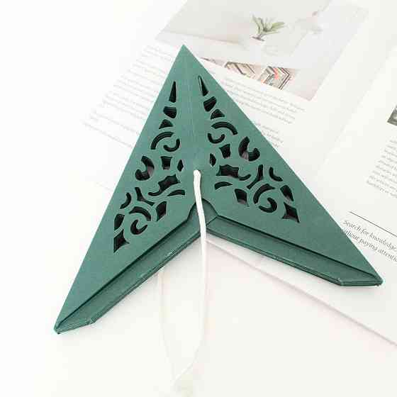 Картонная звезда объемная декоративная 35 см зеленый Киев