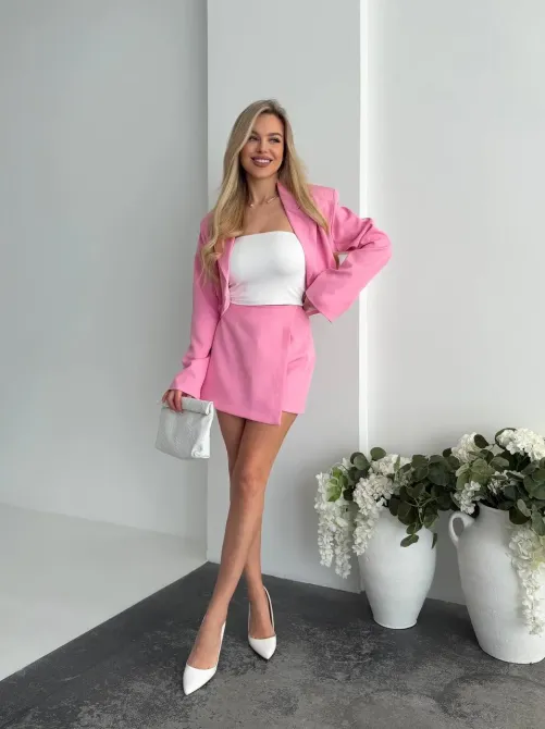 Жіночий костюм жакет і спідниця-шорти – стильний комплект купити недорого Одеса - фото 4