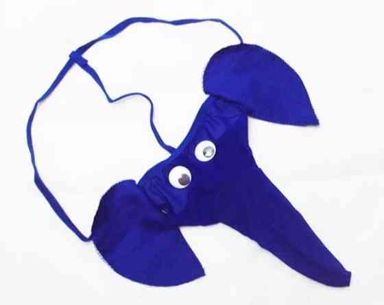 Трусики слоники эротические мужские универсальный синий Киев