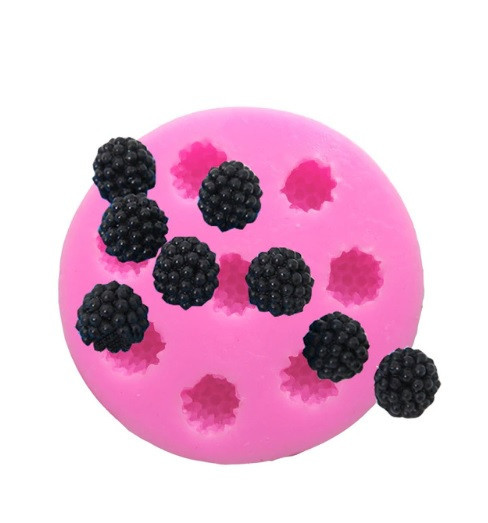 Молд силиконовый Ежевика 75 на 78 мм розовый Киев - изображение 1