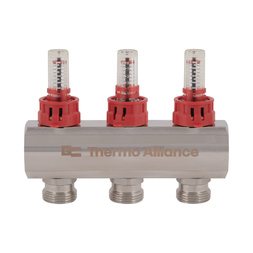 Колектор із витратомірами Thermo Alliance Standart 1" 3 виходи SD235W3 Київ - фото 5
