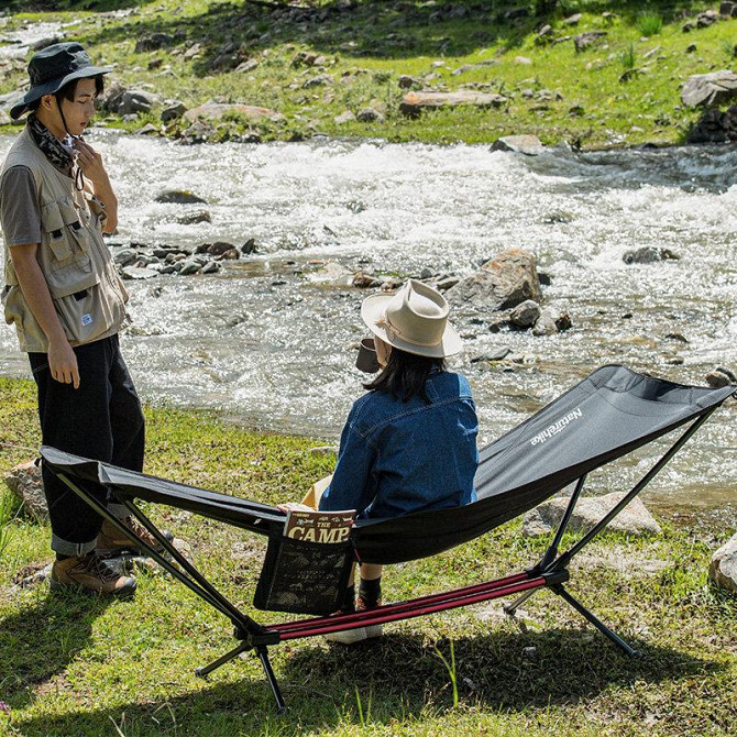 Гамак розкладний одномісний Naturehike Outdoor Folding Hammock NH20JJ011, 300D Oxford, чорний Київ - фото 6