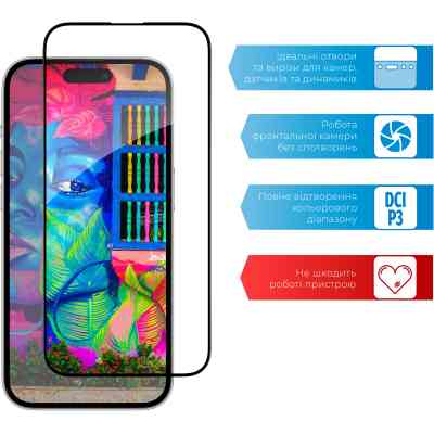 Скло захисне ACCLAB Full Glue Apple iPhone 14 Pro Max (1283126541988) Вінниця
