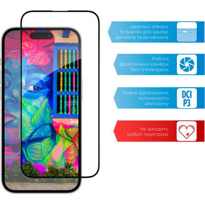 Скло захисне ACCLAB Full Glue Apple iPhone 14 Pro Max (1283126541988) Вінниця - фото 4