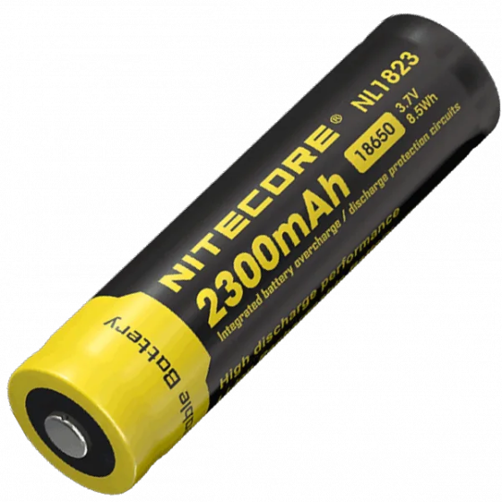 Аккумулятор 18650 Nitecore NL1823 2300mAh 3.7V Li-Ion (Черный с желтым) Винница