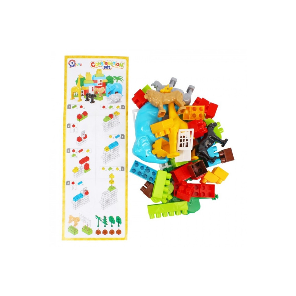 Ігровий набір конструктор "Дикі тварини Африки" 0334TXK 40 деталей Вінниця - фото 4