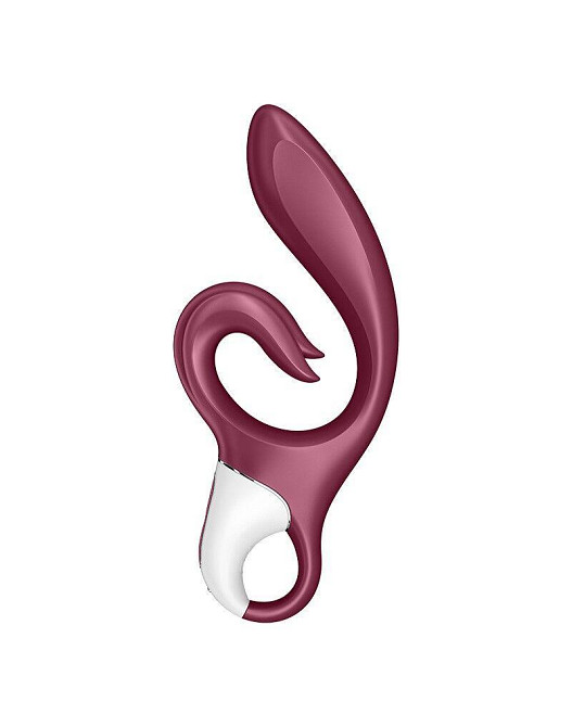 Вібратор-кролик Satisfyer Love Me Red, гнучкий, відросток з потрійним кінчиком Sex Aura Київ - фото 3