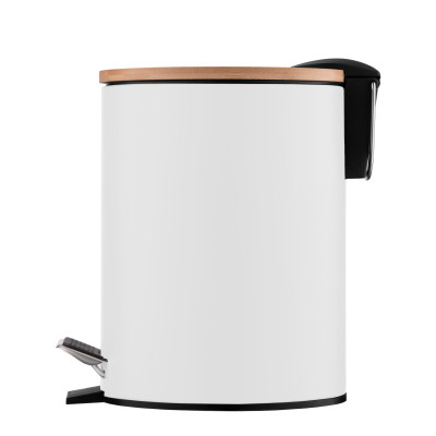 Контейнер для сміття Ardesto Minimalism З педаллю Білий 3 л (ARHB3601WB) Вінниця - фото 5