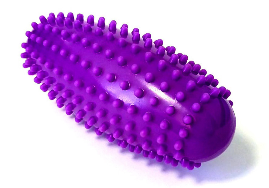 EasyFit Масажний ролик Almond EasyFit овальний з шипами фіолетовий Київ - фото 1