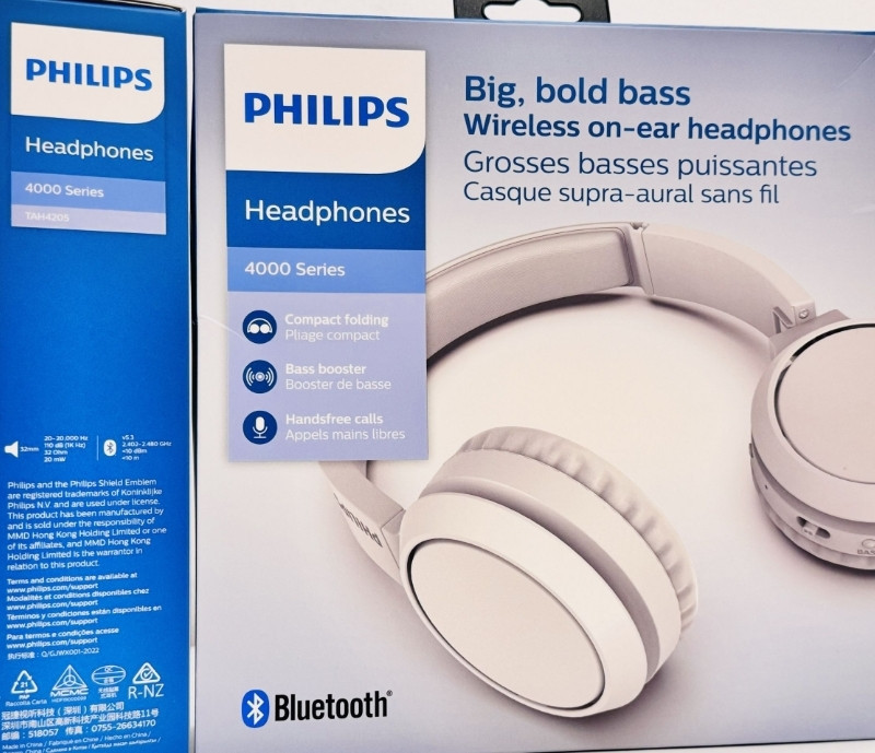 Нові Навушники Philips TAH4205WT Wireless Mic White Київ - фото 2