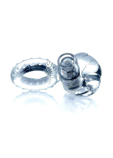 Ерекційне кільце - Rabbit Vibro CockRing Clear Sex Aura Київ - фото 5