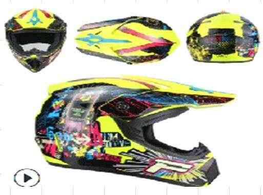 Шлем кроссовый (mod:225) (size:XL, зеленый, SALUTE) Мукачево