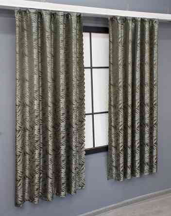 Комплект коротких штор VR-Textil Жакард Magic № 1607ш Капучино 145х170 см 2 шт (35-0246) Киев