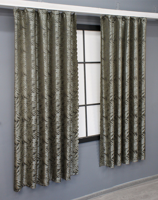 Комплект коротких штор VR-Textil Жакард Magic № 1607ш Капучино 145х170 см 2 шт (35-0246) Киев - изображение 3