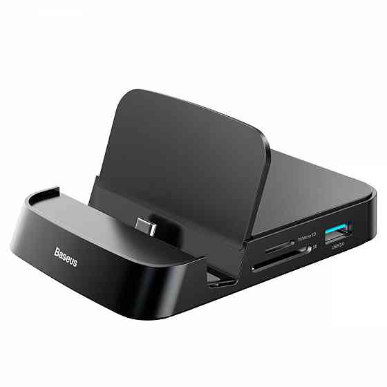 USB-Hub Baseus Mate Docking Type-C mobile phone intelligent HUB docking station Black Київ