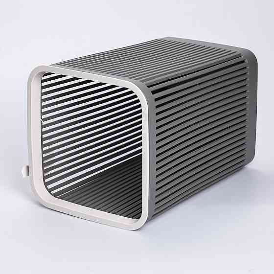 Сіра корзина для сміття 8 л в офіс 22×22×30 см Київ