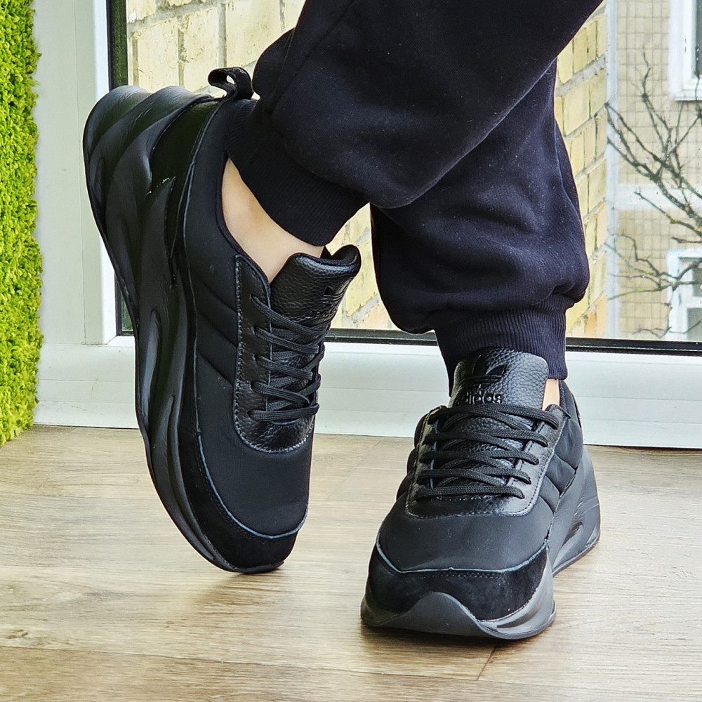 Термо Кроссовки Adidas $harks Мужские Адидас Акулы Черные Еврозима (размеры:41,42,43,44,45) Видео Обзор - 34-3 Днепр - изображение 8