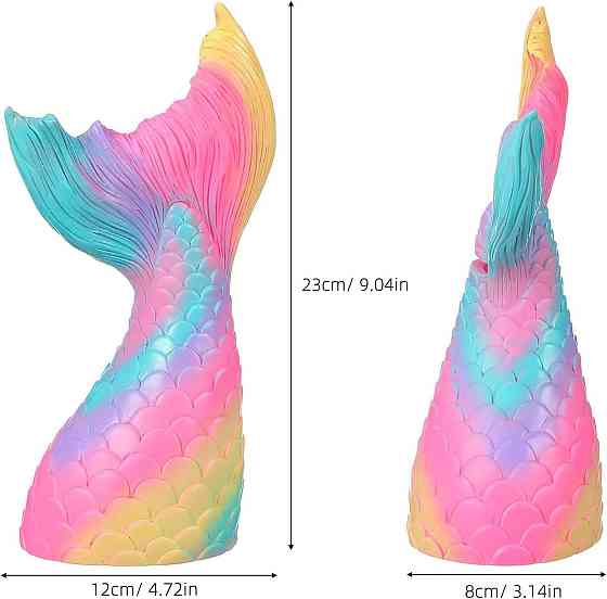 Скарбничка Gatuida 37Y55PIL мультиколор вінілова небитка з райдужним хвостом і монетним гаманцем дитяча декор Київ