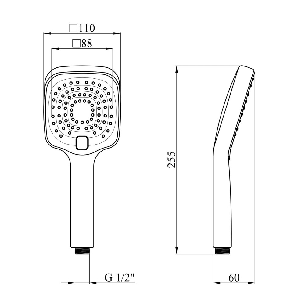 Лійка для ручного душу Kroner KRM — C726 Київ - фото 2