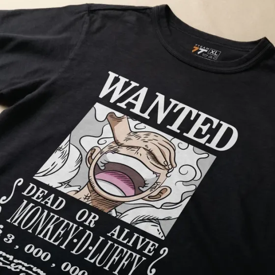 Футболка чоловіча з  принтом Ван Пис Wanted Розмір 48 Anime1000 Дніпро