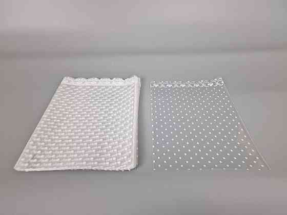 Пакет з малюнком для пакування подарунків (20*30) No382 (4) (ажурний) "Сніжинки" (100 шт.) Харків