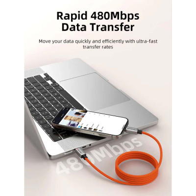 Дата кабель USB-C to USB-C 2.0m PD240W magnetic Cabletime (CA915729) Винница - изображение 6