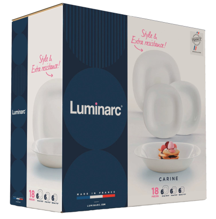 Сервиз Luminarc Carine White, 18 предметов (7227192) Киев