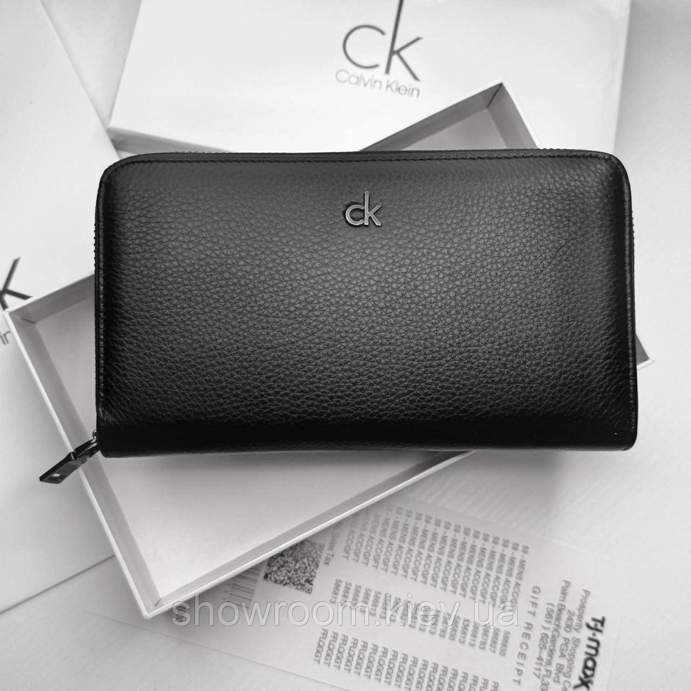 Мужской кожаный кошелек клатч на молнии Ск (6613) Киев - изображение 2