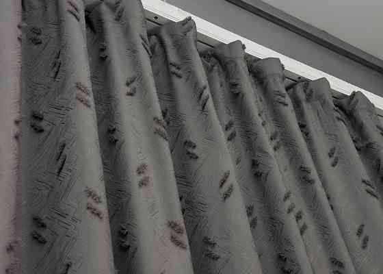 Шторна тканина Льон Букле колір графітовий 1890ш Київ