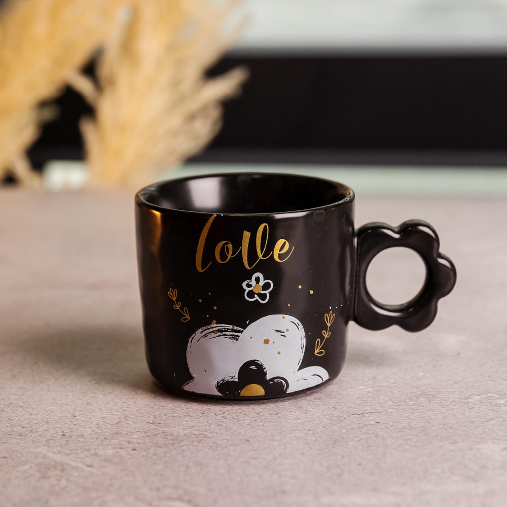 Yiwu Чашка для чаю та кави порцелянова Love 420 (мл) гарна оригінальна кружка на подарунок FM-1 Коломыя - изображение 1