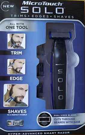 Бритва Триммер для мужской бороды и стрижки волос; MICRO TOUCH SOLO. Новый Киев
