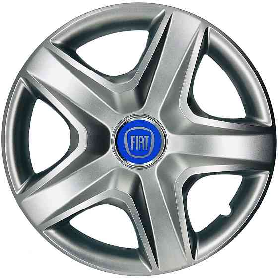Автомобільні модельні ковпаки R13 Fiat (синій) 101 4шт, SJS, сріблясті Київ