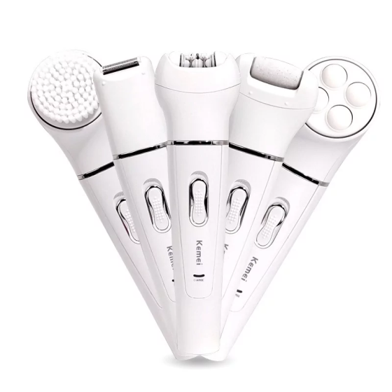 Епілятор акумуляторний Kemei KM-2199 5в1 Білий Київ