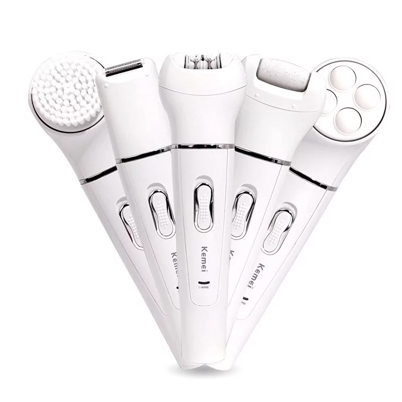 Епілятор акумуляторний Kemei KM-2199 5в1 Білий Київ - фото 1