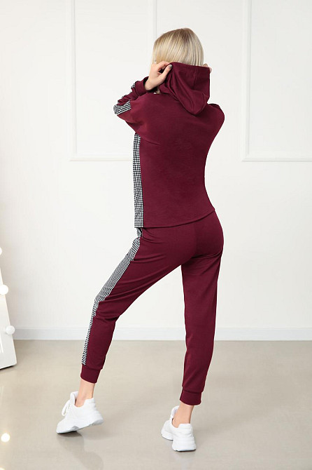 Повсякденний жіночий костюм із трикотажу "Flex" оптом | Батал | Розпродаж моделі Київ - фото 4