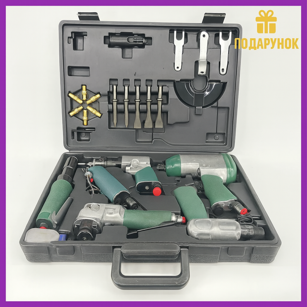 Набір пневматичного інструменту TIREX TRATK24 24 ел для сто професійний пневмоінструмент в кейсі  для монтажних робіт Львів - фото 1